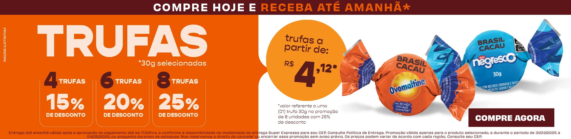 Trufas com desconto